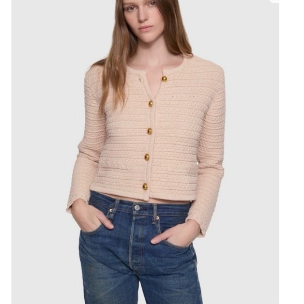 Rebecca Minkoff Button-Front Knit Cardigan